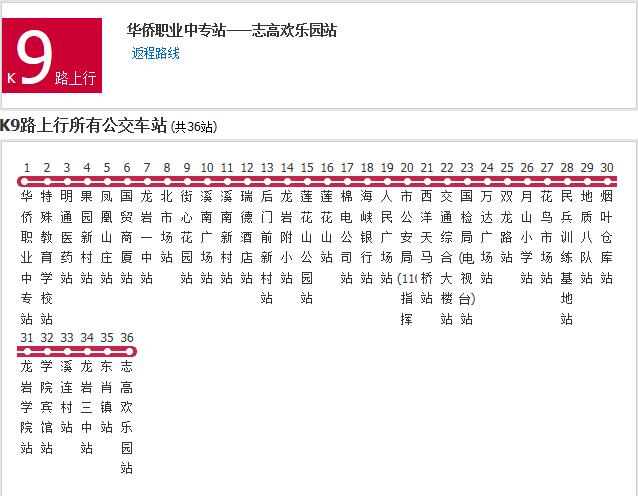 龍巖公交K9路