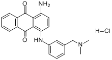 1-氨基-4-[[3-[（二甲基氨基）甲基]苯基]氨基]-9,10-蒽二酮單鹽酸鹽