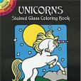 Unicorns Stained Glass Colouring BO