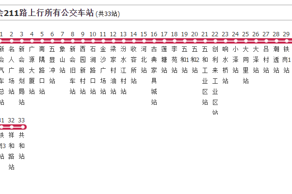 新會公交211路