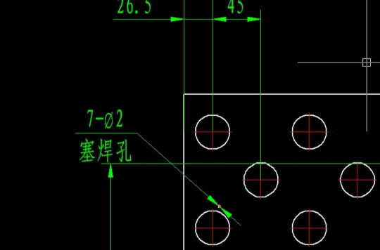 塞焊孔