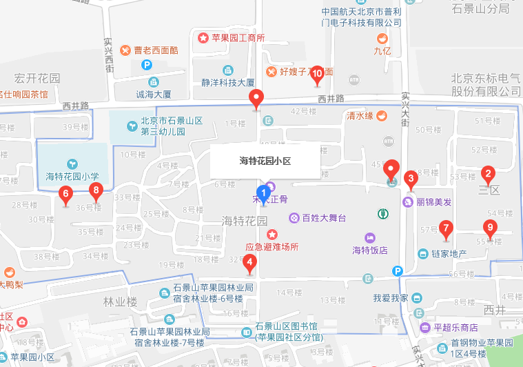 北京市石景山區海特花園小區