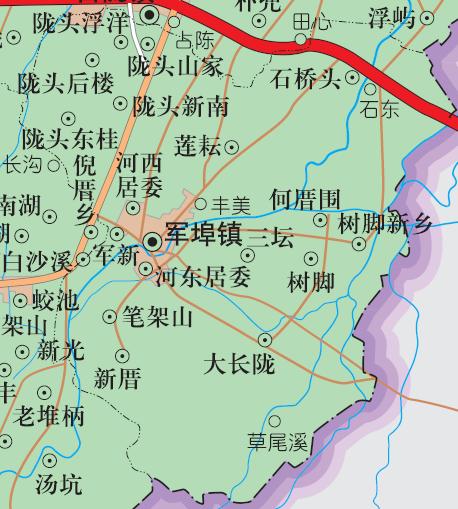 舊版軍埠地圖