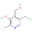 5-氯甲基-3-羥基-4-羥甲基-2-甲基吡啶