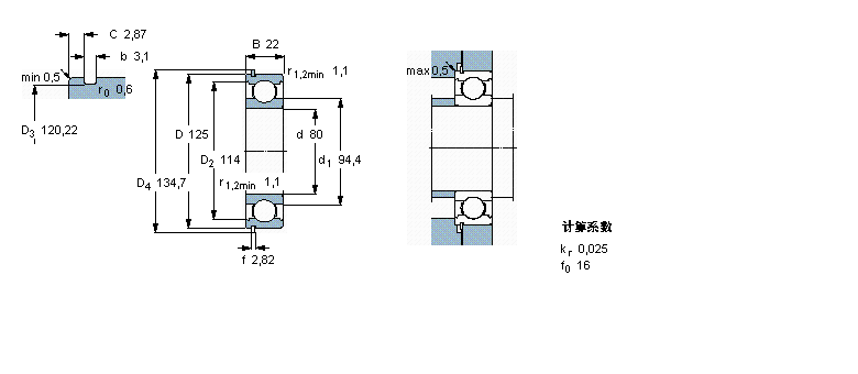 SKF 6016N軸承