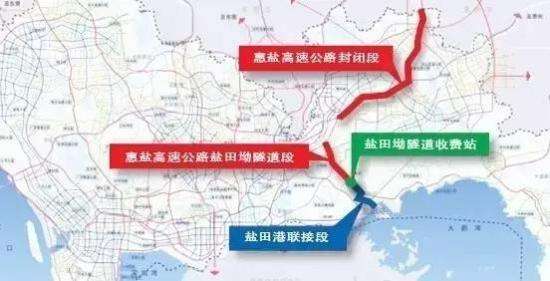 惠深高速公路深圳段線路