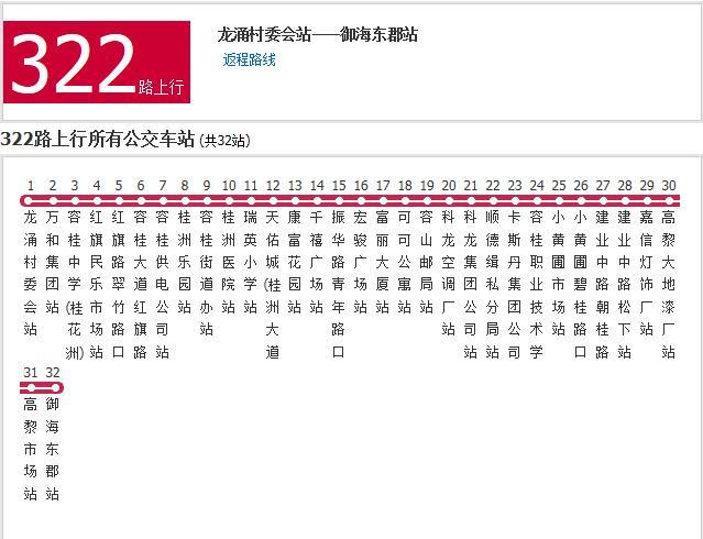 佛山公交322路