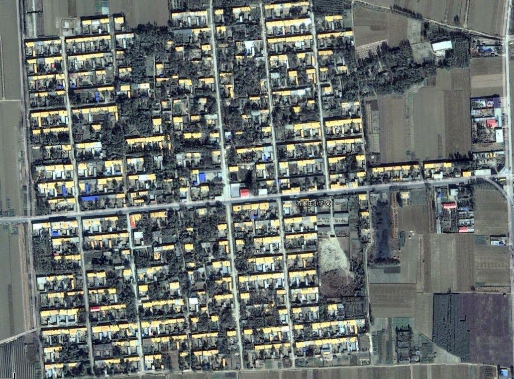 谷歌衛星地圖齊家莊村