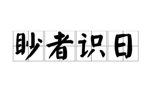 眇者識日