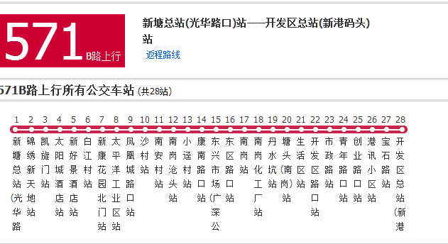 廣州公交571B路