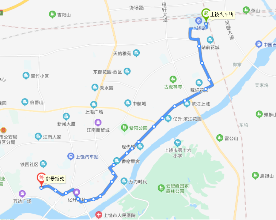 上饒公交109路