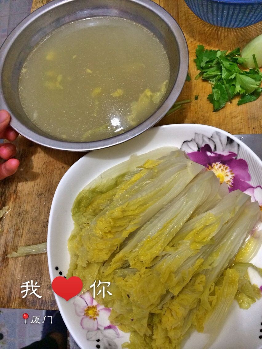 手撕雞上湯娃娃菜