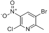 2-氯-3-硝基-5-溴-6-甲基吡啶