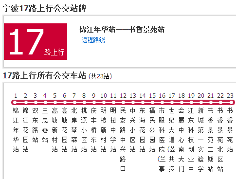 寧波公交17路