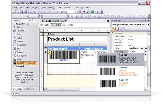 Barcode Professional for ASP.NET