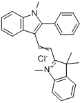 1,3,3-三甲基-2-[2-（1-甲基-2-苯基-1H-吲哚-3-基）乙基]-3H-吲哚翁