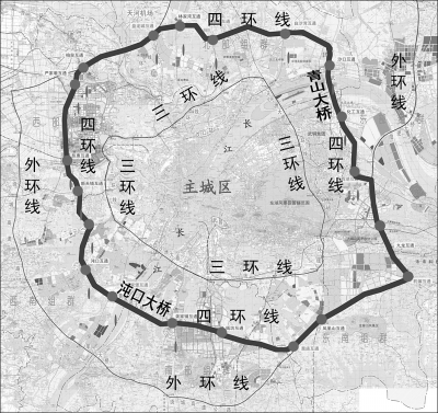 沌口長江公路大橋示意圖