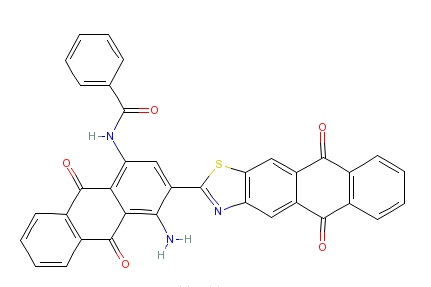 N-[4-氨基-3-[5,10-二氫-5,10-二氧代蒽並[2,3-D]噻唑-2-基]-9,10,-二氫-9,10-二氧代-1-蒽基]苯甲醯胺