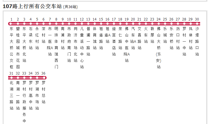 佛山公交107路