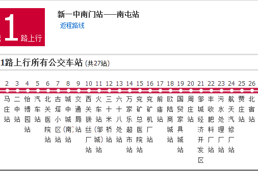 鄒城公交1路