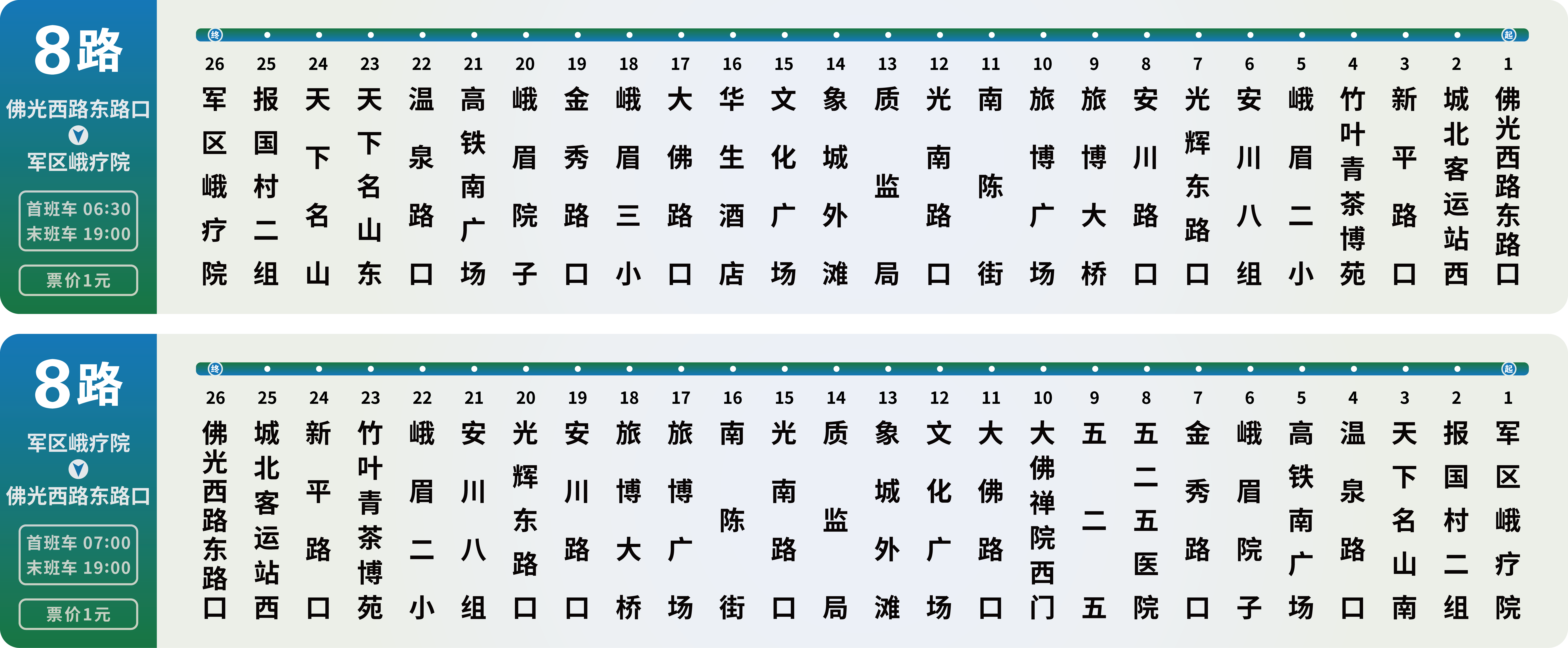 峨眉山公交線路