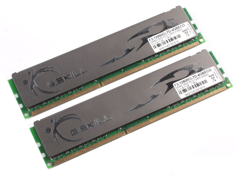 芝奇4GB DDR3 1600（F3-12800CL7D-4GBECO套裝）