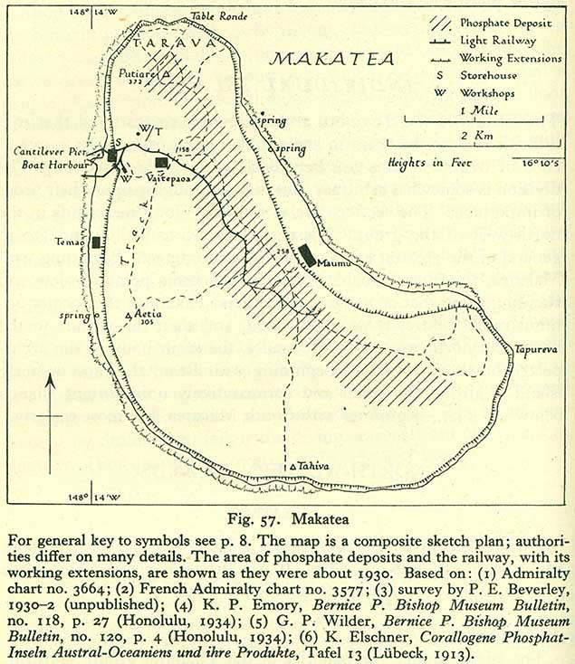 1913年馬卡泰阿島地圖