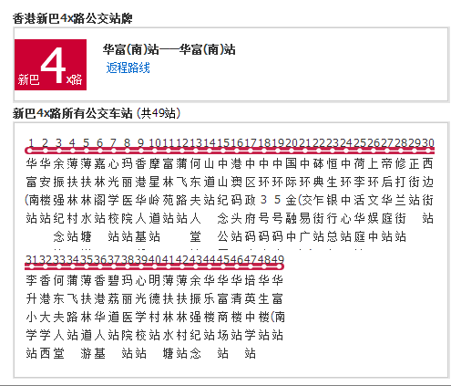 香港公交新巴4x路