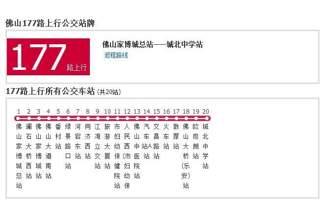 佛山公交177路