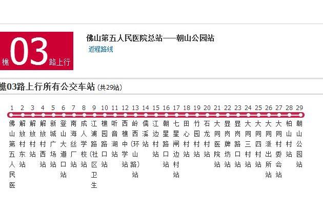 佛山公交樵03路