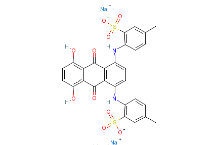 2,2\x27-[（9,10-二氫-5,8-二羥基-9,10-二氧代-1,4-蒽二基）二亞氨]雙[5-甲基苯磺酸]二鈉鹽