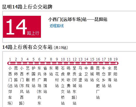 昆明公交14路