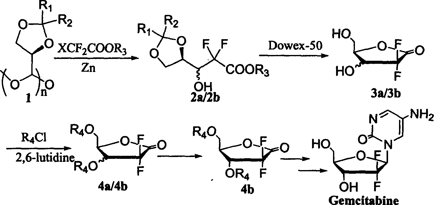 新型抗癌藥吉西他賓重要中間體新合成工藝