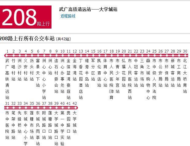 清遠公交208路