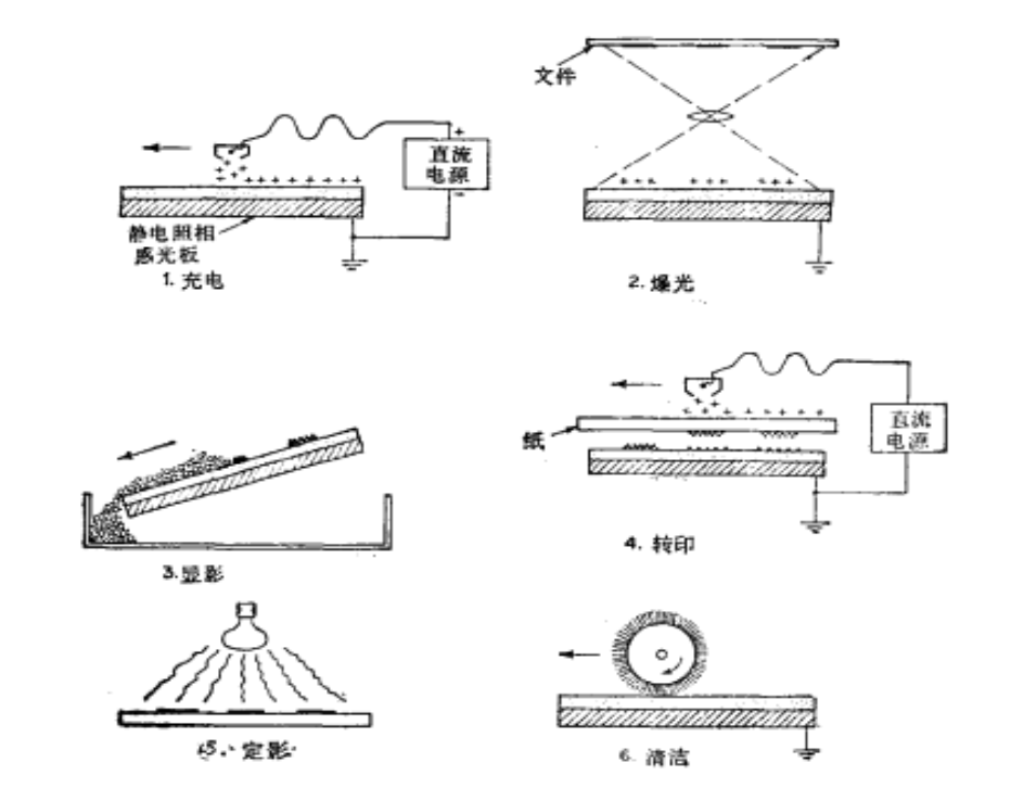 靜電照相基本步驟