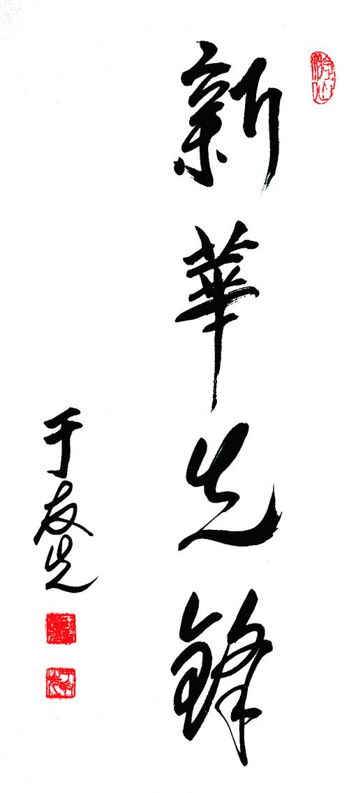 於友先為“新華先鋒”題詞