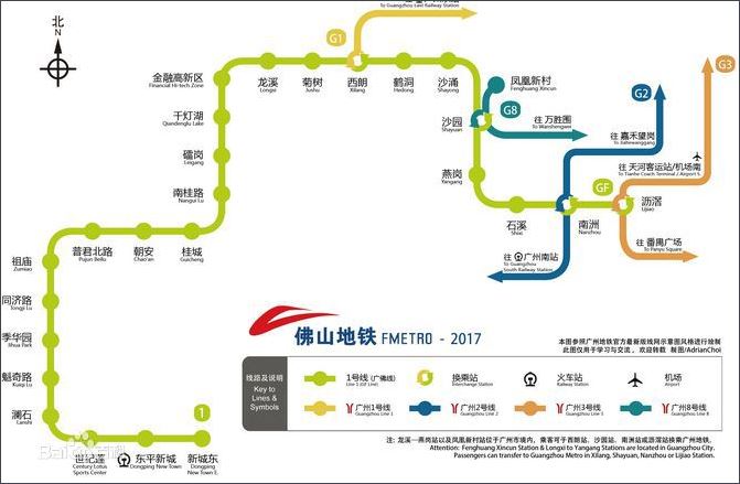 佛山捷運線路圖