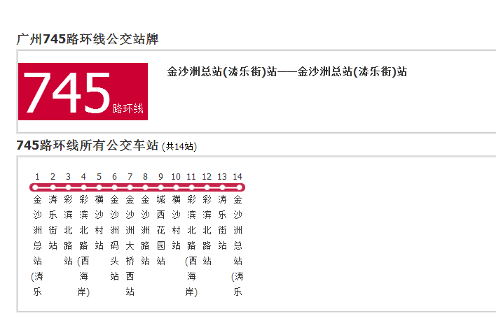 廣州公交745路環線
