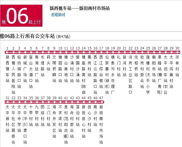 佛山公交樵06路