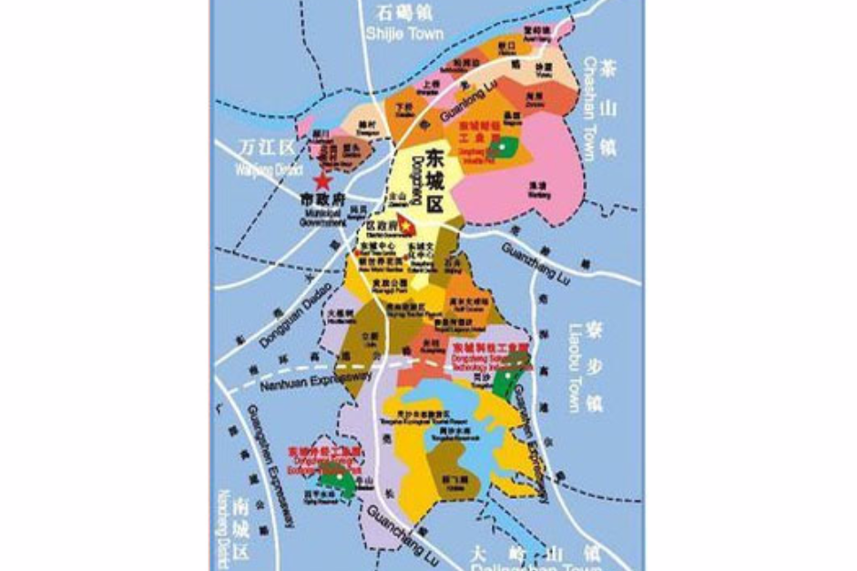 新編東莞市地圖