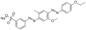 3-[[4-[（4-乙氧苯基）偶氮]-5-甲氧基-2-甲苯基]偶氮]-苯磺酸鈉鹽