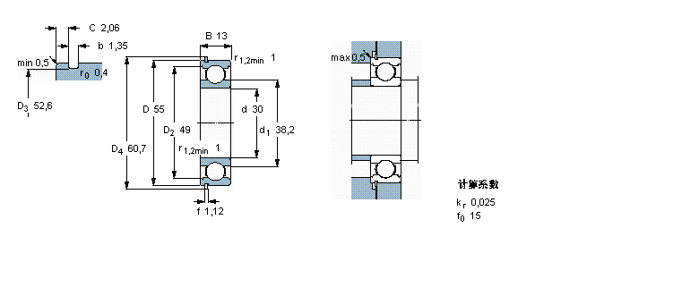 SKF 6006NR軸承