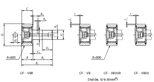 IKO CF24VBUUR軸承圖紙