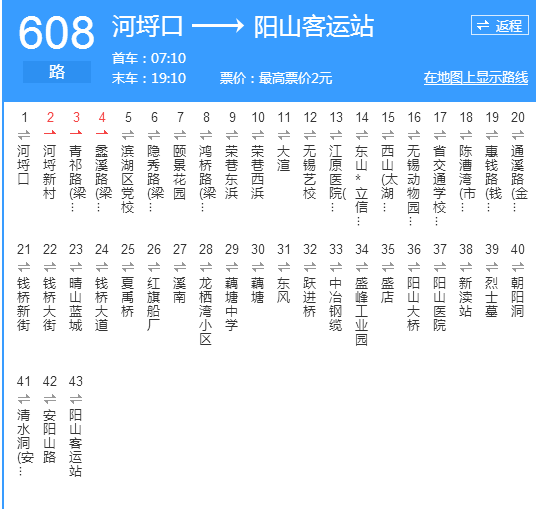 無錫公交608路