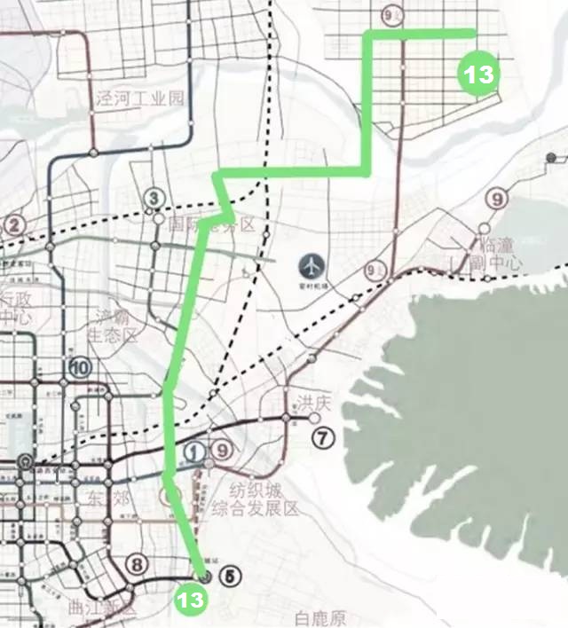 西安捷運13號線(西安北客站至機場鐵路線)