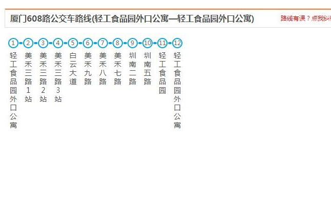 廈門公交608路環線