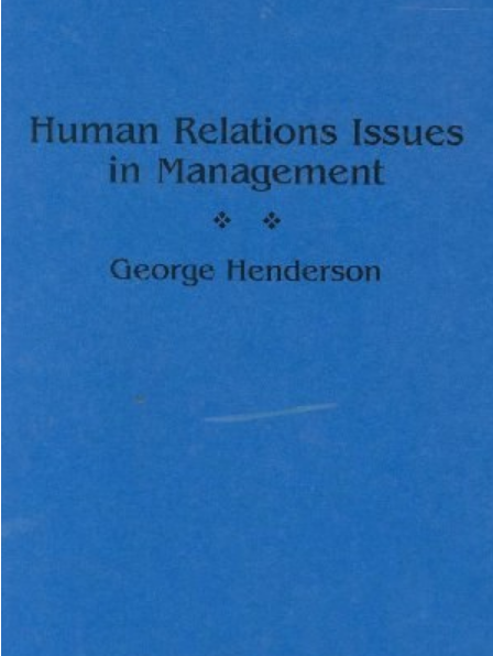 Human Relations Issues in Management