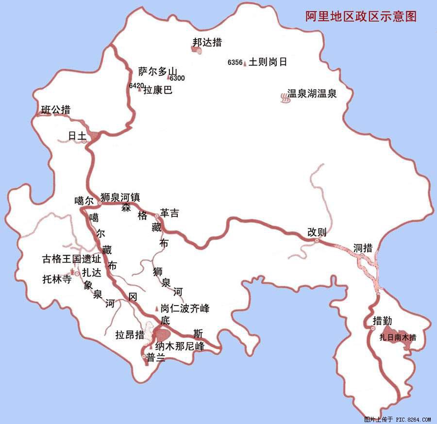 登山手繪地圖