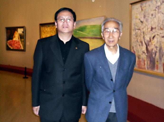 與中國美術家協會主席靳尚誼先生