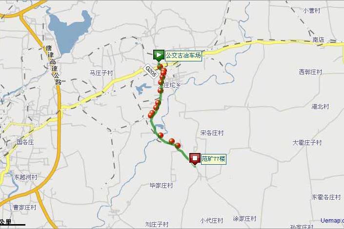 唐山公交4路臨時線路